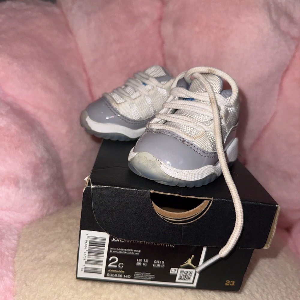 Jordan Kids Sneakers White and Gray